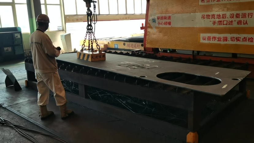 Unmanned Electro-permanent Magnet System for Single Steel Plates